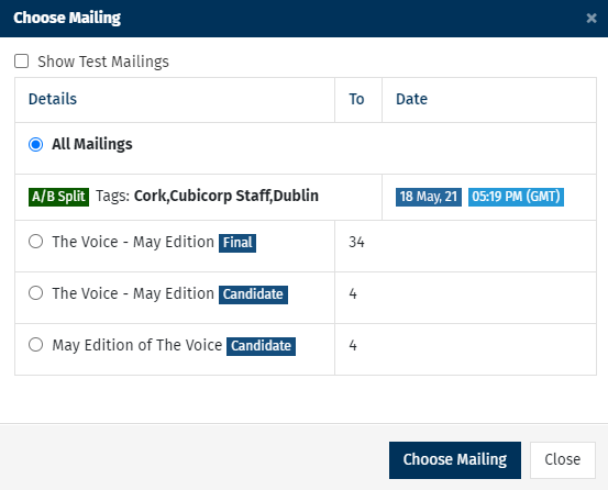 Choose Mailing