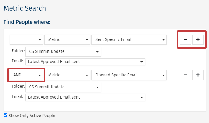 Combining Search Criteria